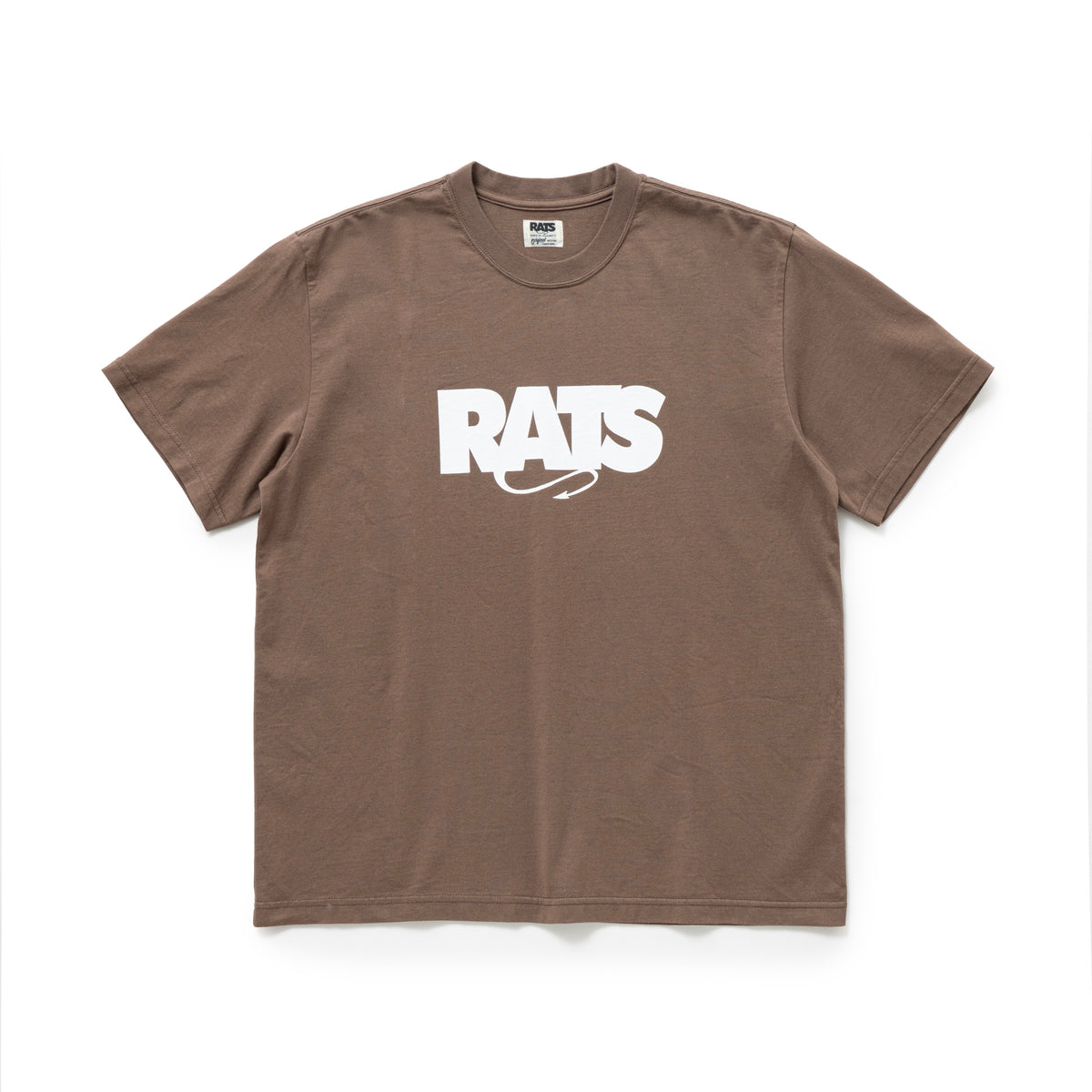RATS BOX LOGO TEE ブラック　Lサイズ ボックスロゴ RATS - BOX LOGO WAY OF LIFE TEE (CHARCOAL) / 定番人気ロゴT