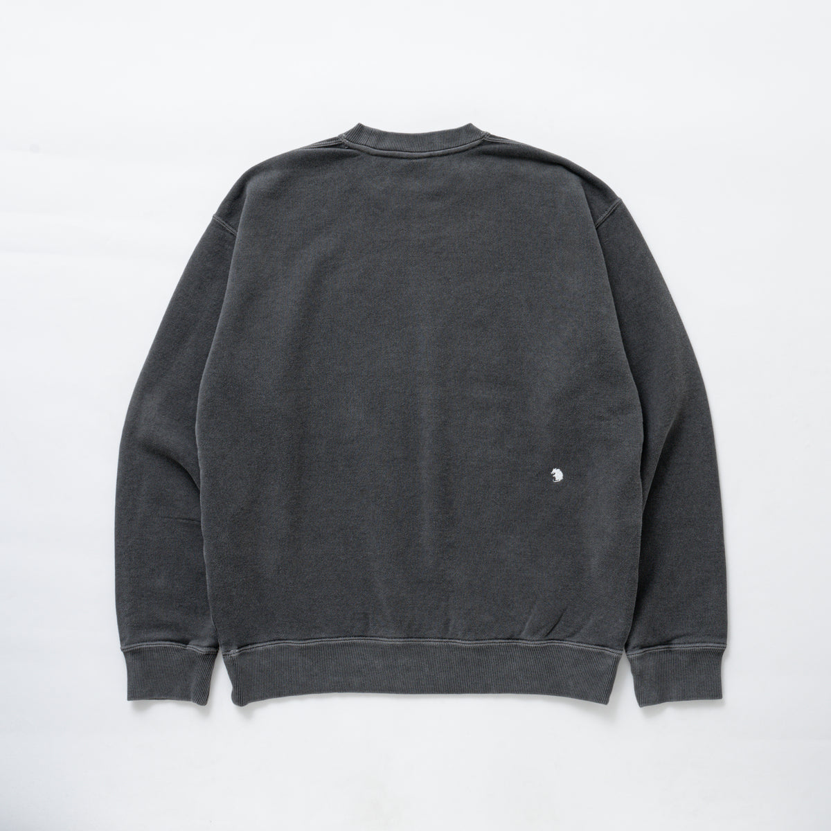 【新品未使用】Pigment Damage Crew Neck Sweat Pigment Damage Processing Crew Neck Sweat (black) | OVY