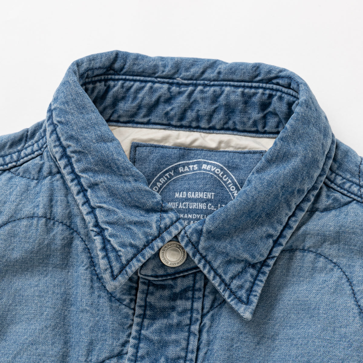 RATS ラッツ RATS DENIM QUILTING SHIRT JKT DENIM QUILTING SHIRT JKT – JOLLY ROGER