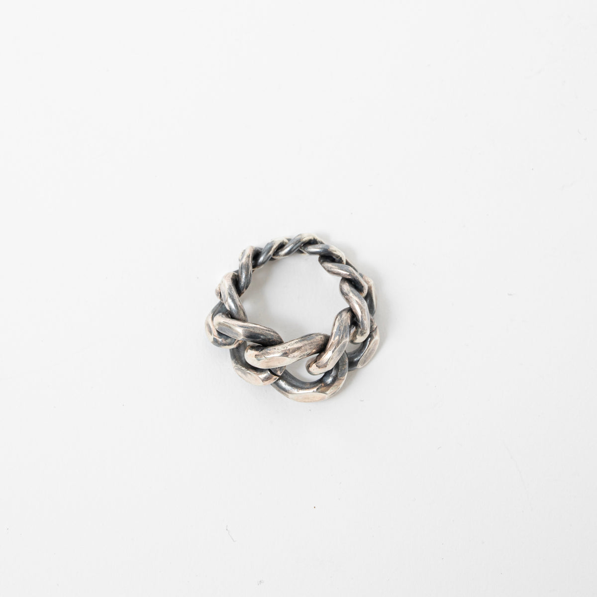 BIKER CHAIN RING SILVER – JOLLY ROGER