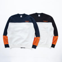 将图片加载到图库查看器,CROSS CUT CREW NECK SWEAT