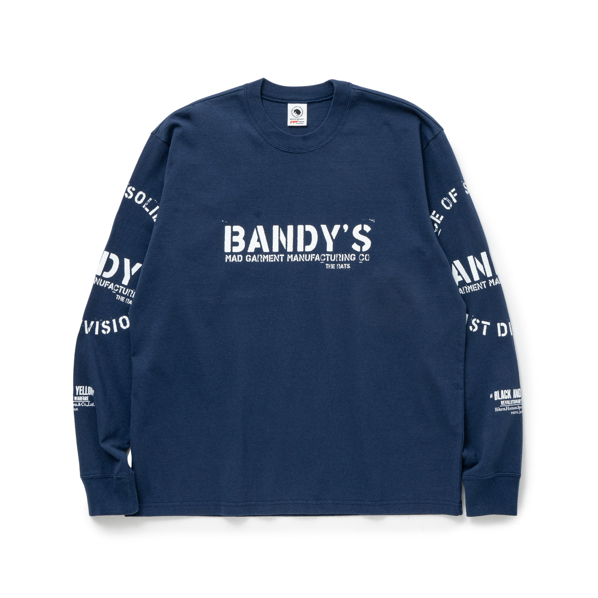 トップス RATS STAMP LOGO L/S TEE 24'RTC-0802 STAMP LOGO L/S TEE – JOLLY ROGER