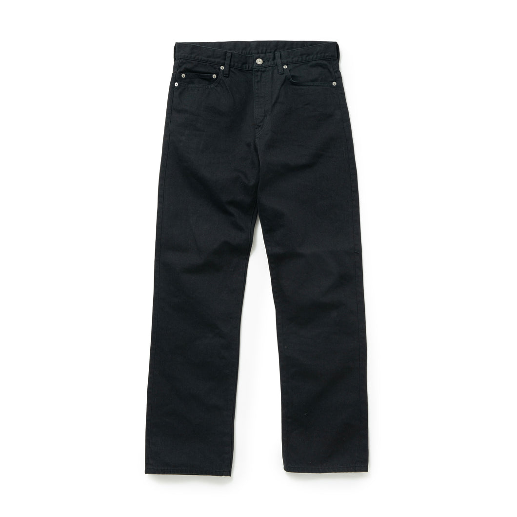 BLACK DENIM PANTS STRAIGHT