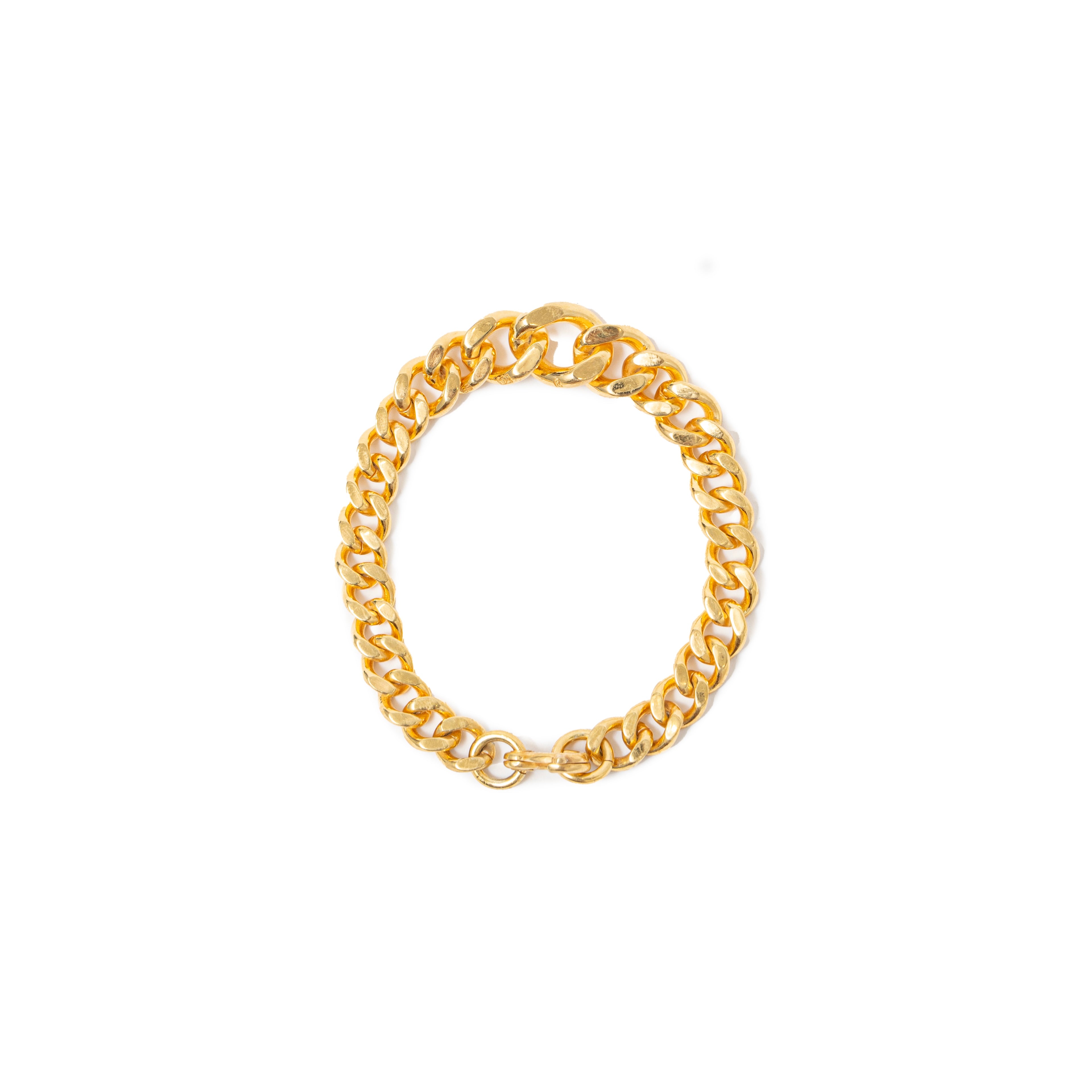 BIKER CHAIN BRACELET 18K GOLD – JOLLY ROGER