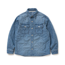 将图片加载到图库查看器，DENIM QUILTING SHIRT JKT
