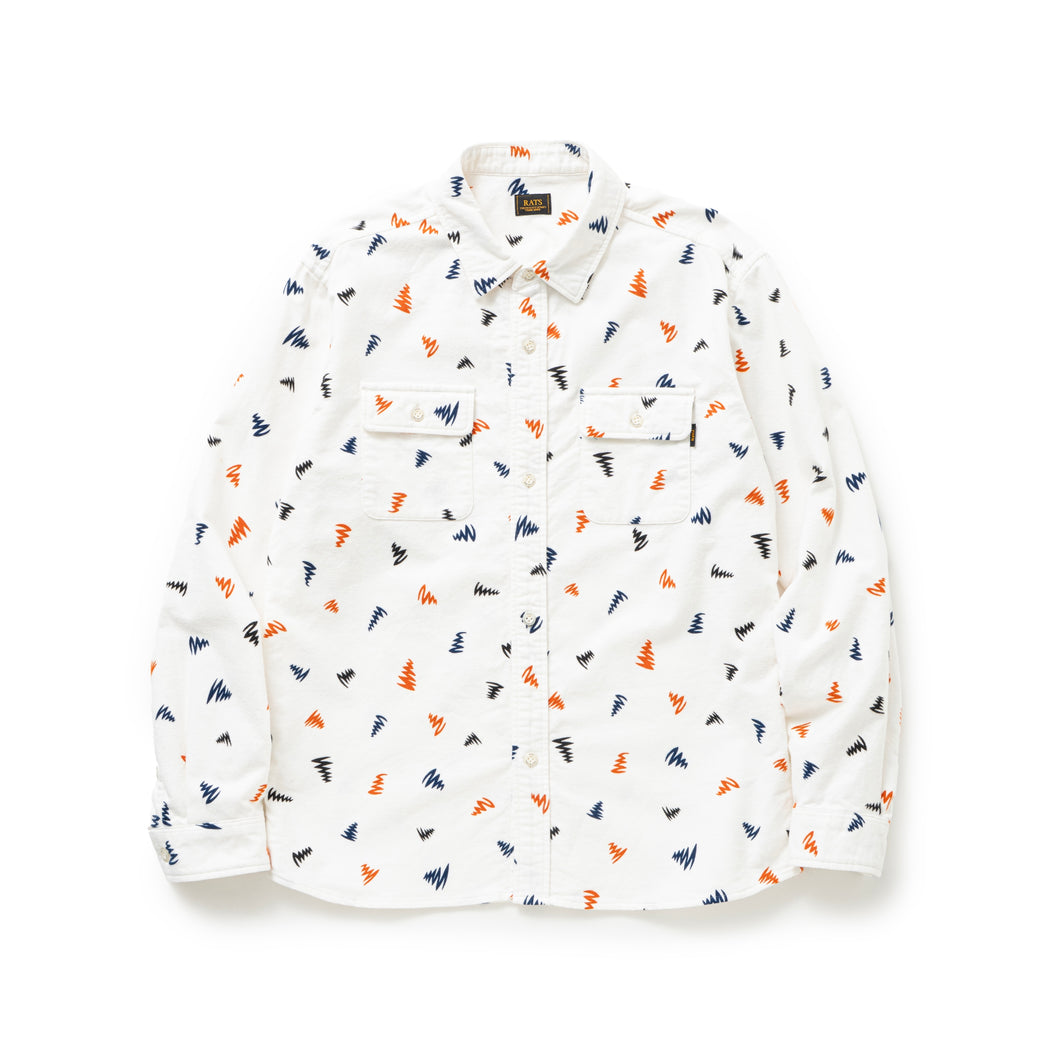 PRINT FLANNEL SHIRT