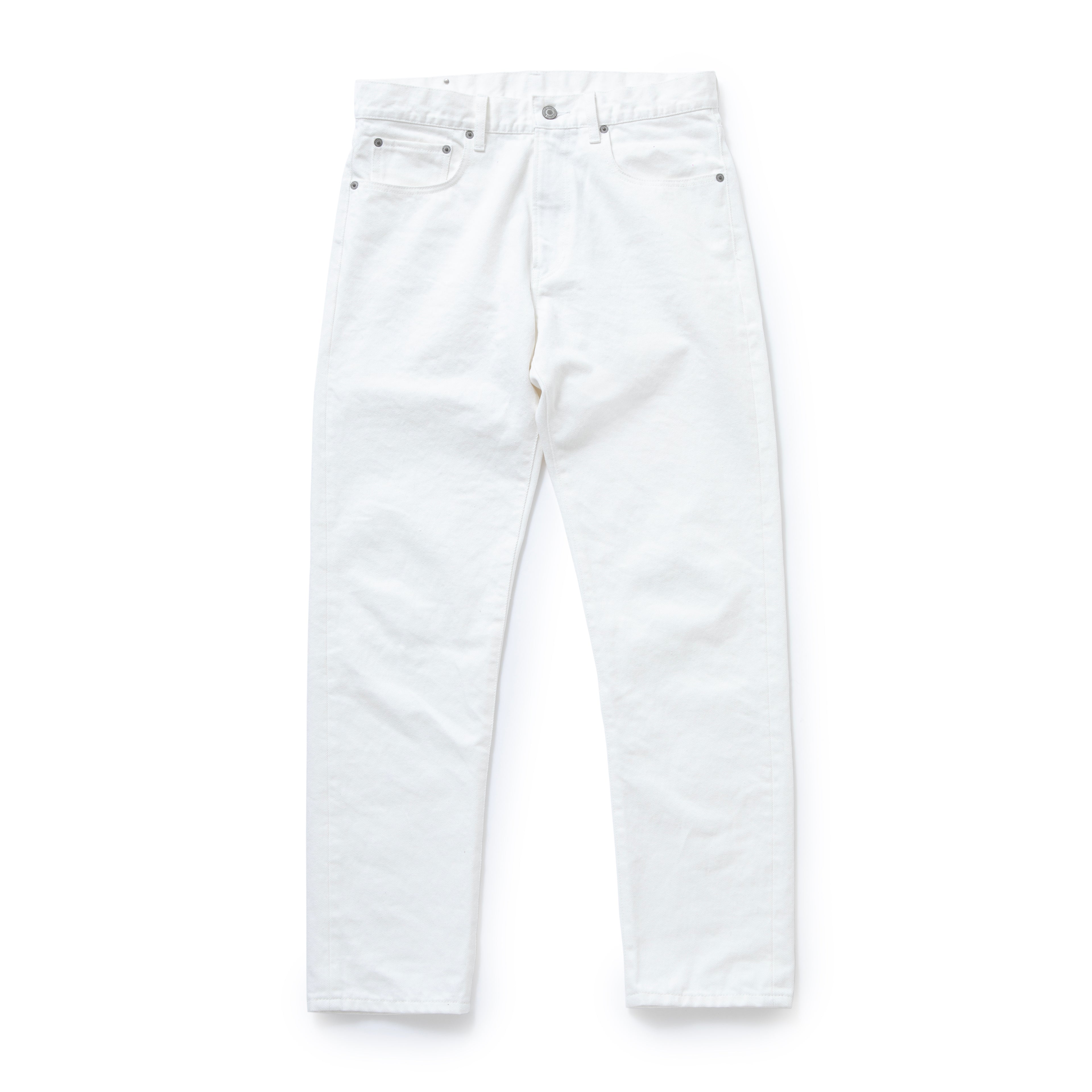 WHITE DENIM PANTS SLIM – JOLLY ROGER