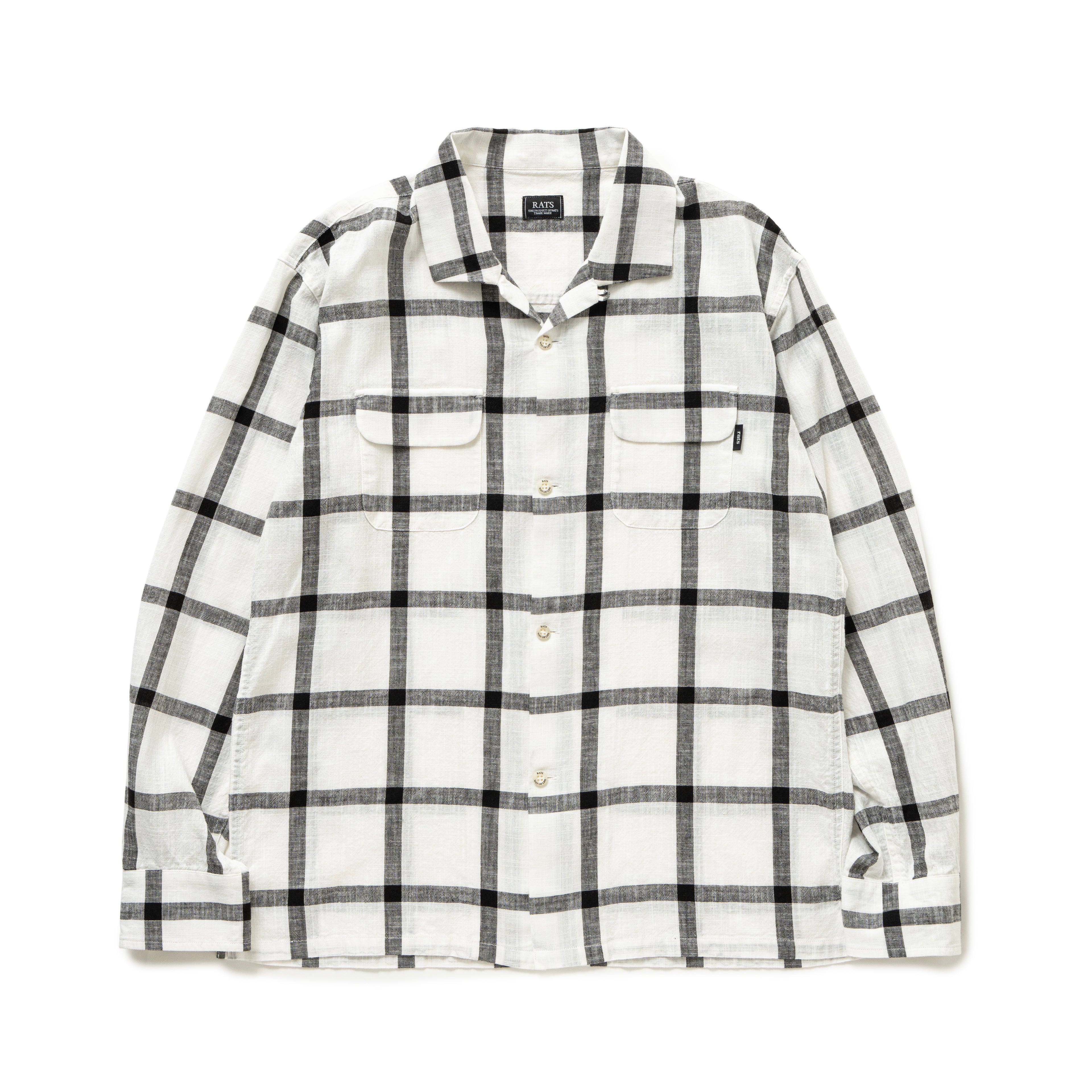 BoTT Windowpane S/S Shirt チェックシャツ BoTT Windowpane S/S Shirt チェックシャツ