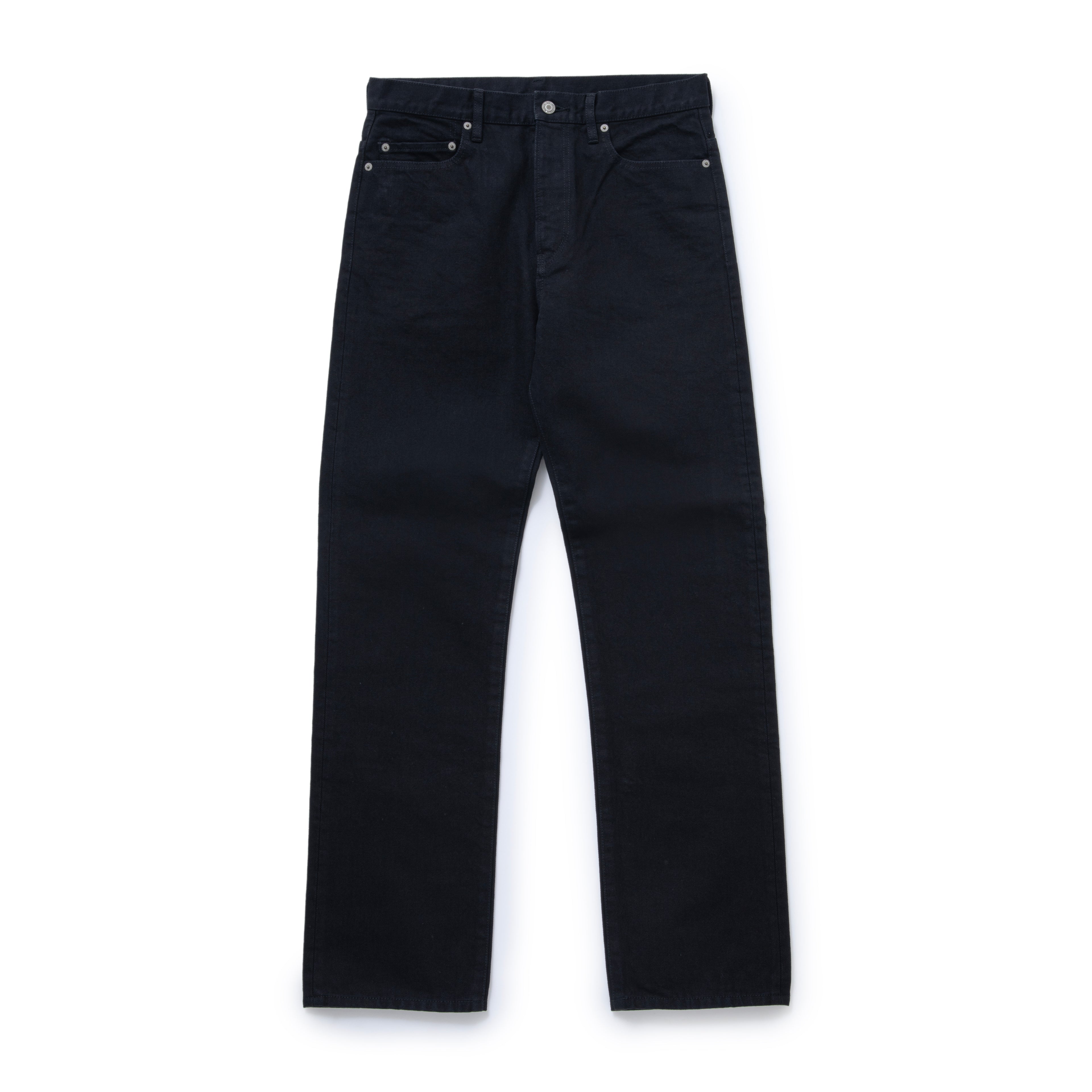 BLACK DENIM PANTS STREET STRAIGHT – JOLLY ROGER