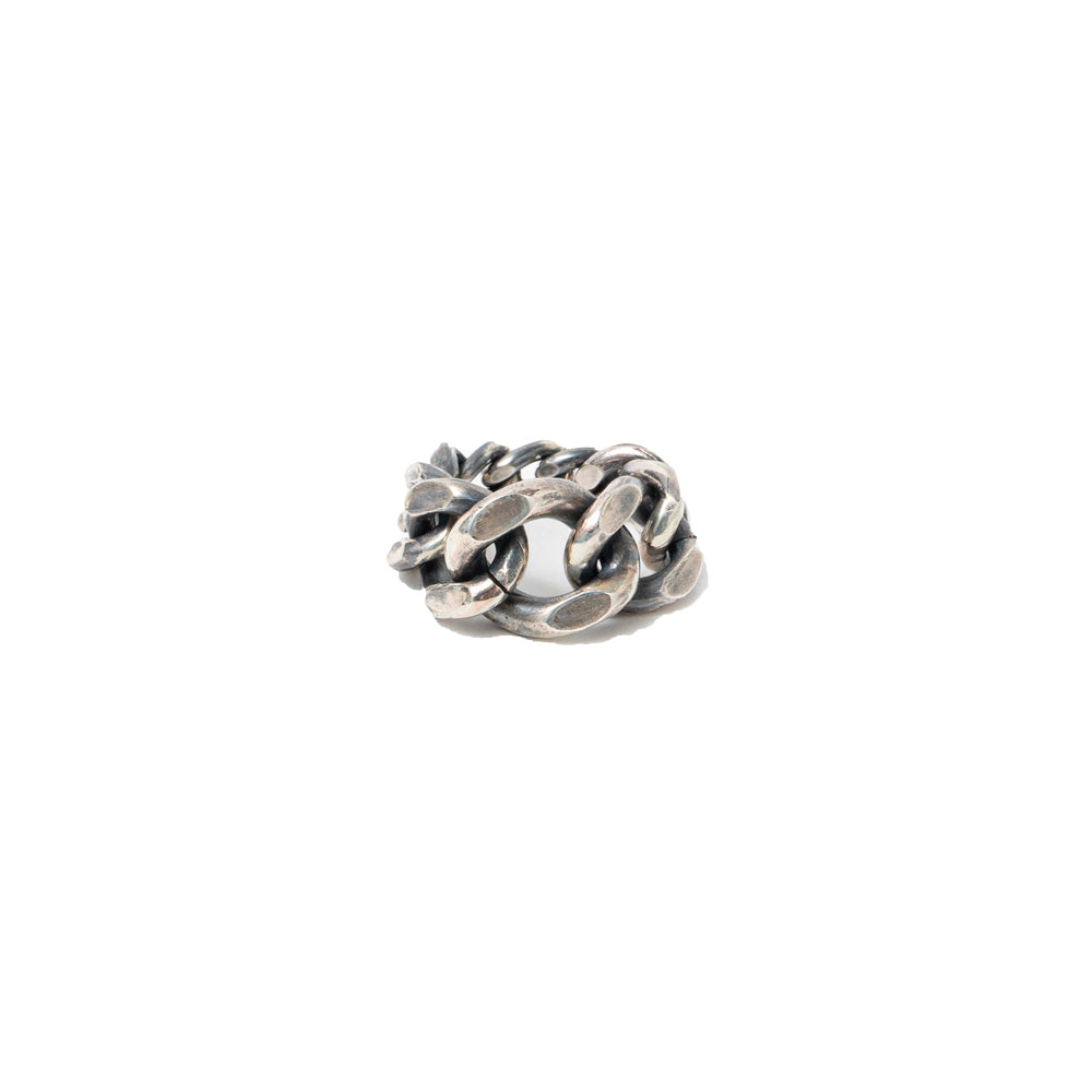 BIKER CHAIN RING SILVER – JOLLY ROGER