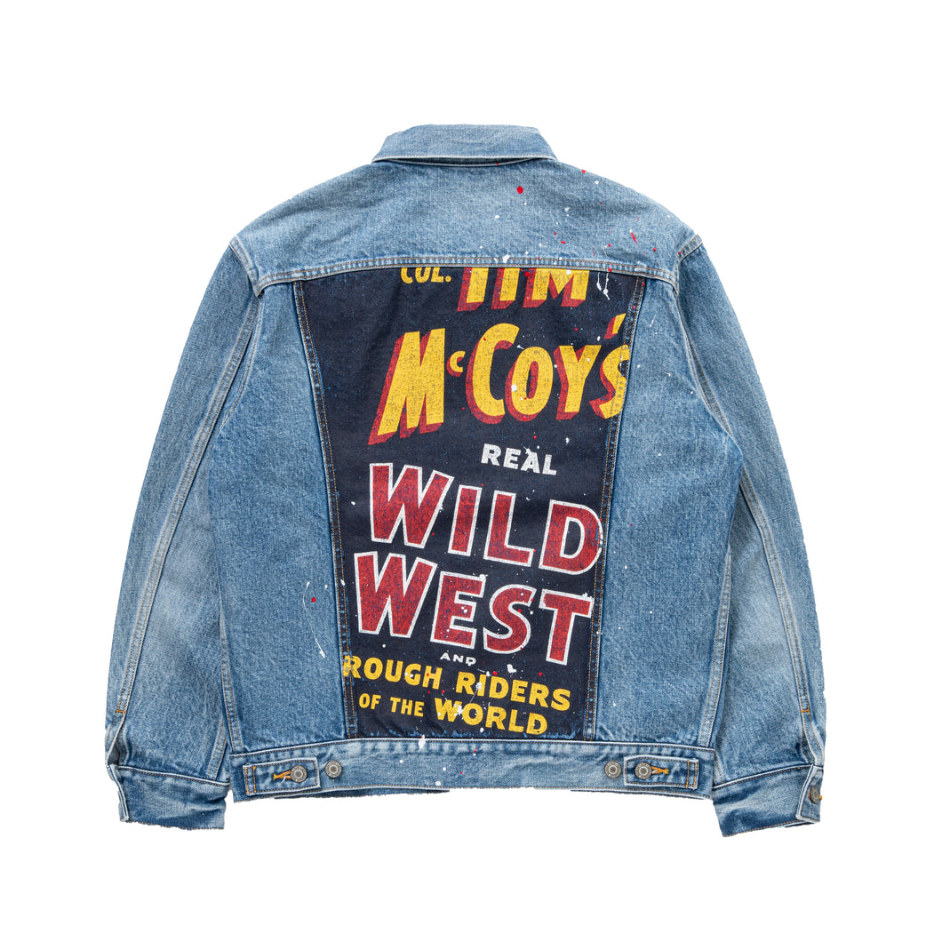 3RD TYPE PRINT DENIM JACKET