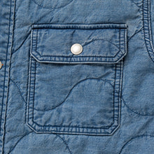 将图片加载到图库查看器，DENIM QUILTING SHIRT JKT
