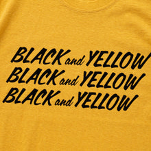 画像をギャラリービューアに読み込む, BLACK and YELLOW TEE
