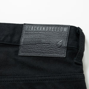 BLACK DENIM PANTS STRAIGHT