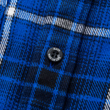 画像をギャラリービューアに読み込む, COTTON FLANNEL BLUE CHECK SHIRT
