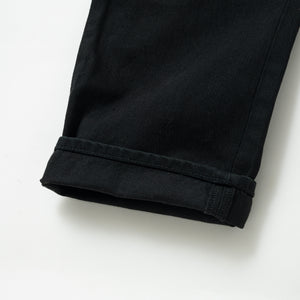 BLACK DENIM PANTS STRAIGHT