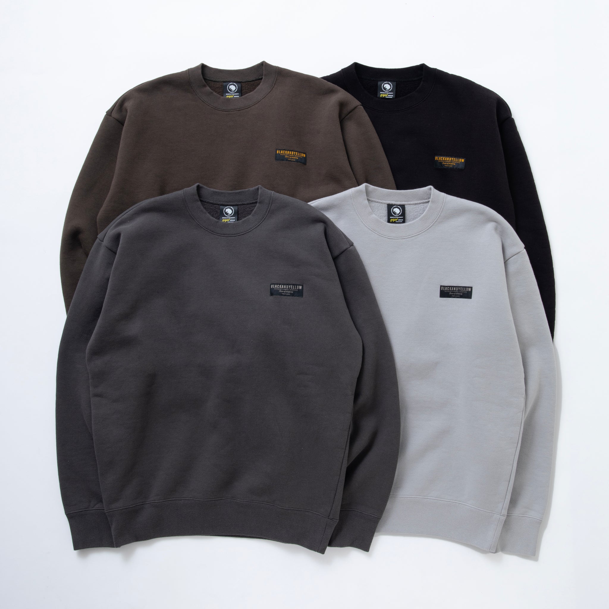 【RATS】CREW NECK SWEAT BAR TAG Khaki Ｌサイズ