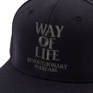 EMBROIDERY CAP "WAY OF LIFE" BLACK x CHARCOAL