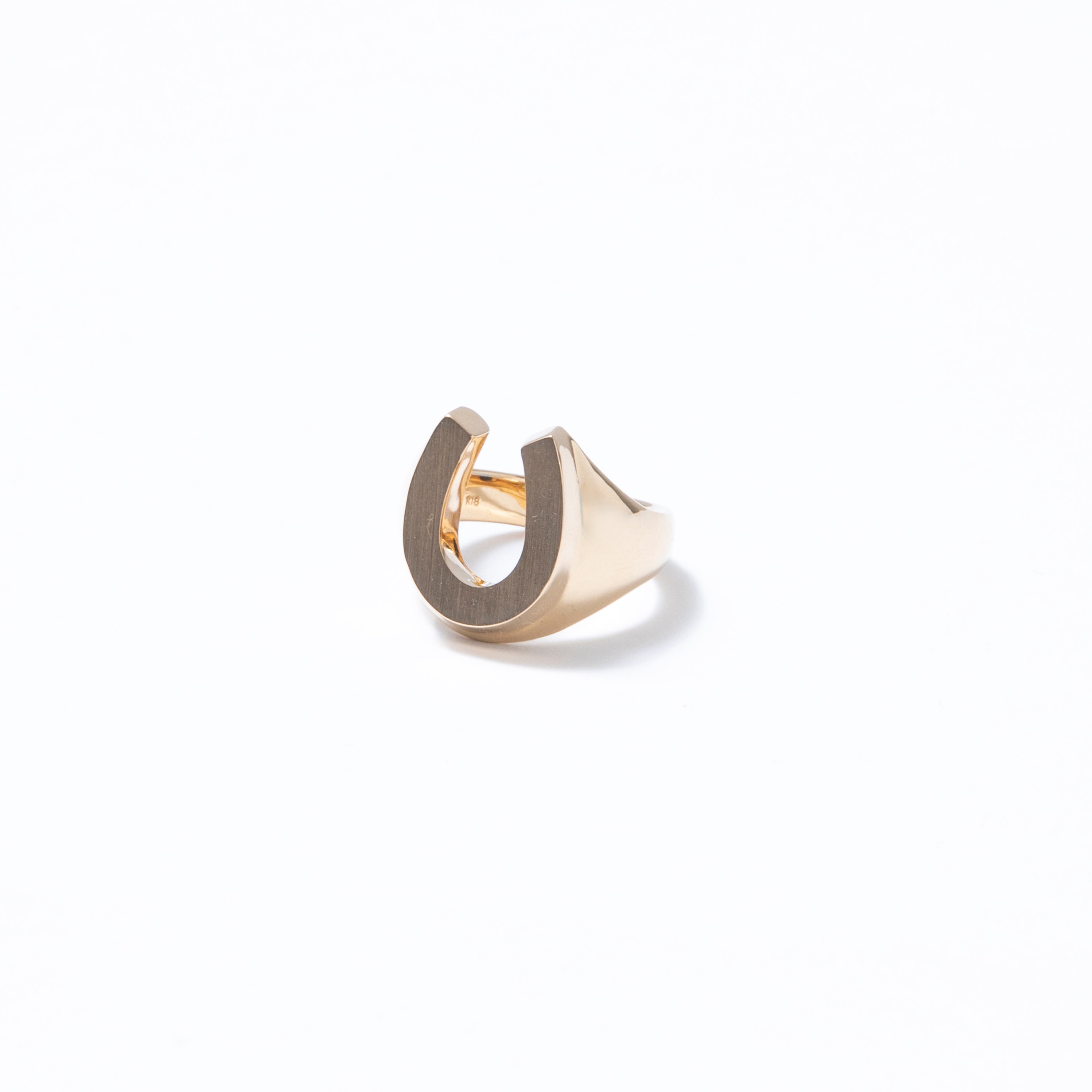 HORSE SHOE RING 18K GOLD